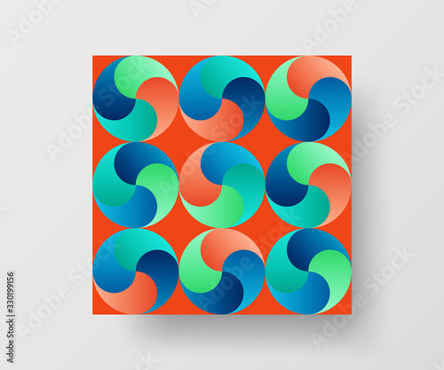 Amazing business advertisement vector mural art square banner mock up. Modern corporate abstract geometric illustration design layout background. Company identity quadrangle texture brochure template.