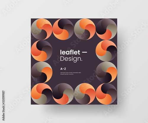 Amazing business advertisement vector mural art square banner mock up. Modern corporate abstract geometric illustration design layout background. Company identity quadrangle texture brochure template.