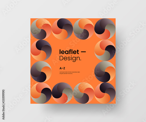 Amazing business advertisement vector mural art square banner mock up. Modern corporate abstract geometric illustration design layout background. Company identity quadrangle texture brochure template.