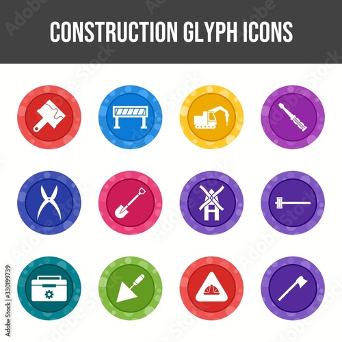 Beautiful Construction vector icon set