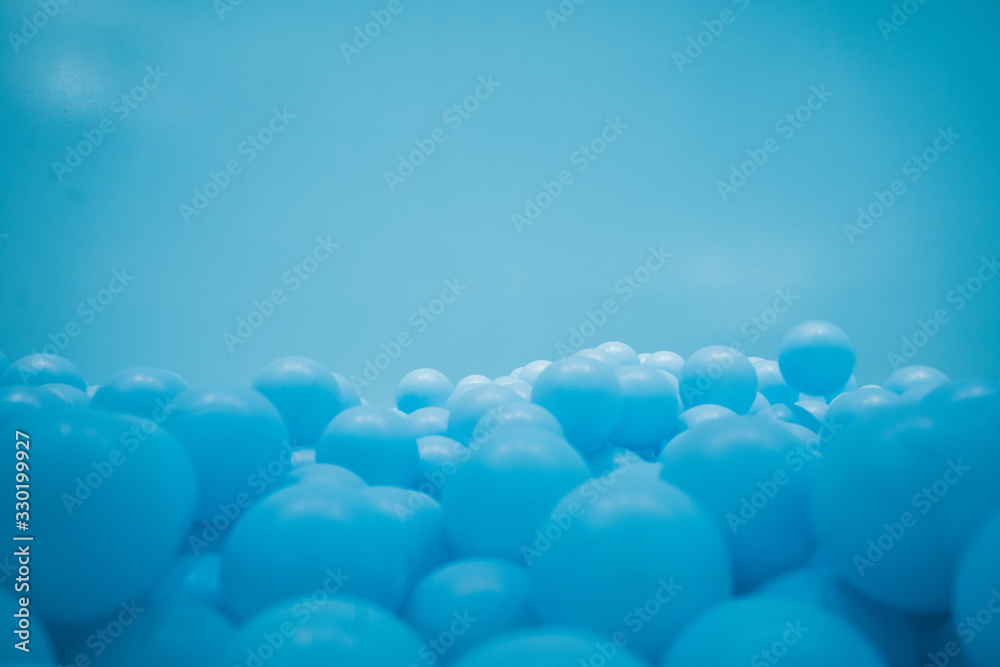 Blue balloons pool