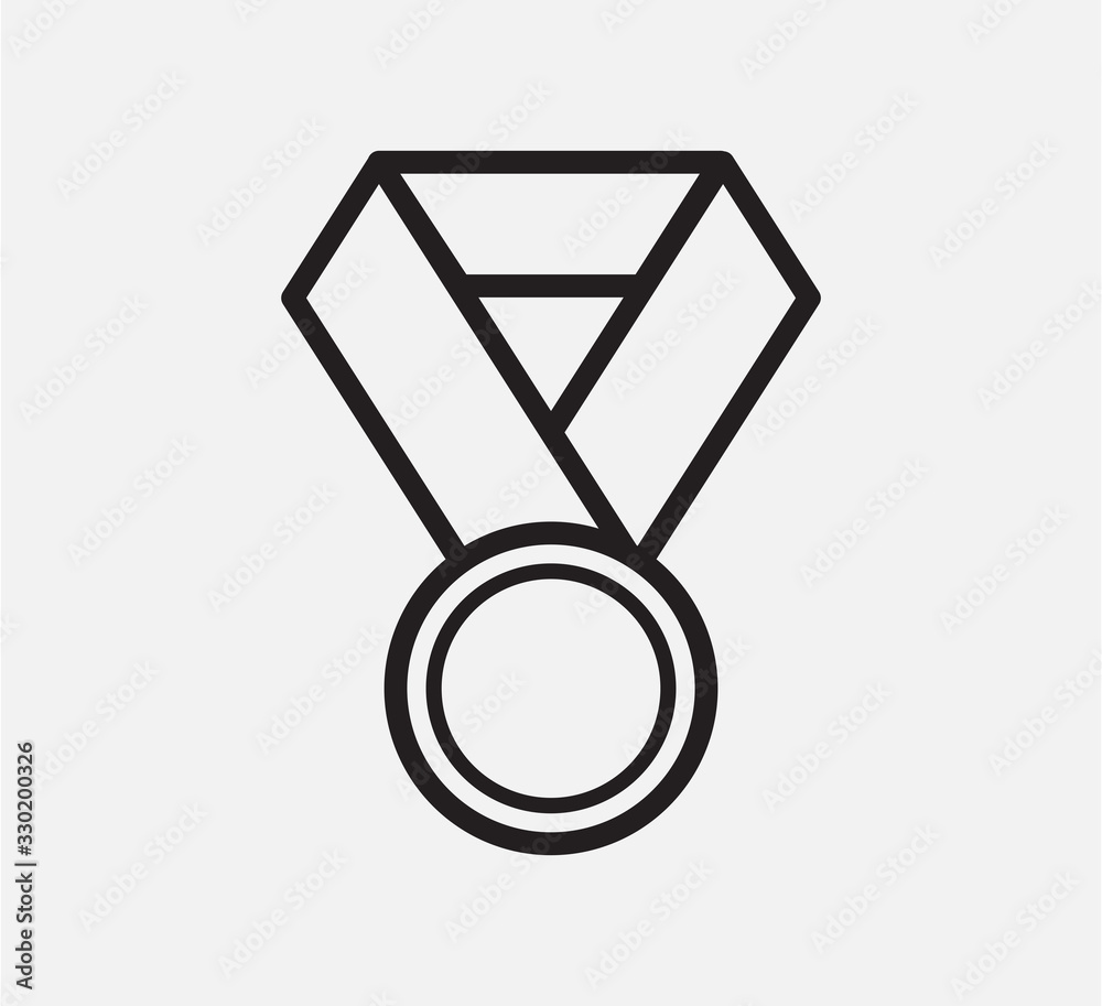 Medal icon vector logo design template Medal icon vector logo design template