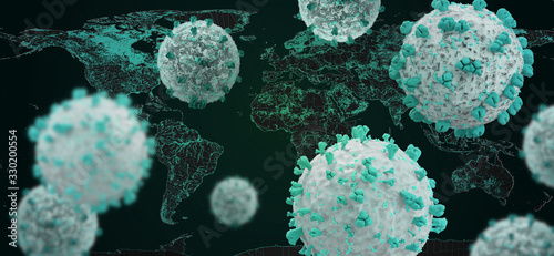 virus cell symbolic image 3...