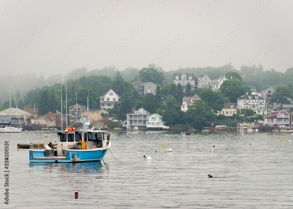 Fishing boat in boothbay harbor maine Fishing boat in boothbay harbor maine