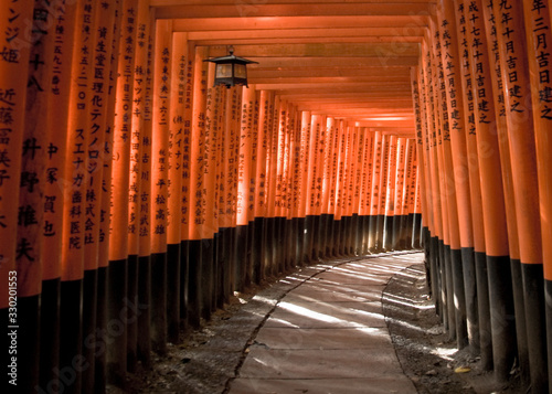 Kyoto Japan Fushimi Inari Tori Tunnel of Red Gates