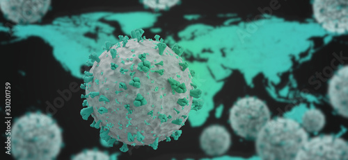 virus cell symbolic image 3...