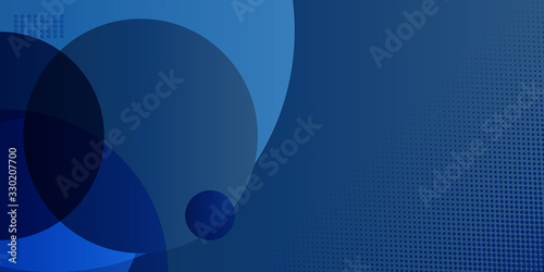 Abstract geometric blue and dark navy color background with circle shape. Vector, illustration Modern blue abstract background, the look of stainless steel, circular lines on a blue background