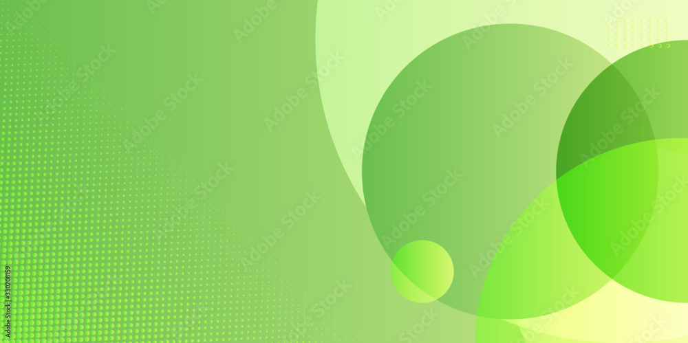 Abstract background with green yellow dynamic circle effect. Creative ...