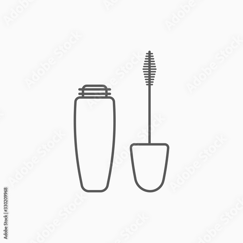 mascara brush icon, mascara vector