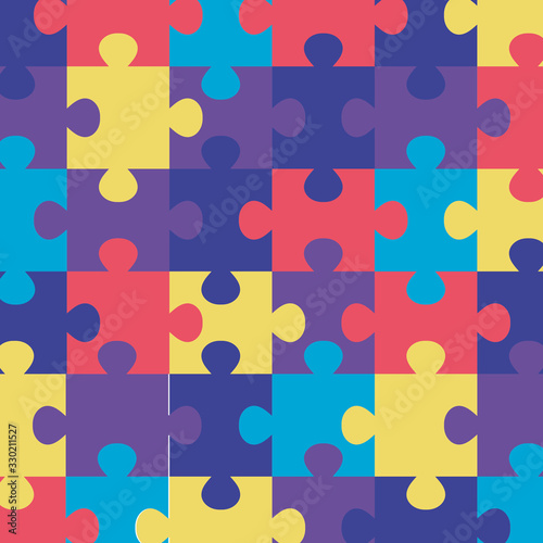 background of puzzle pieces icons vector illustration design