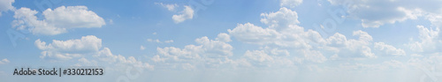 Photography Panoramic image of the sky with clouds.