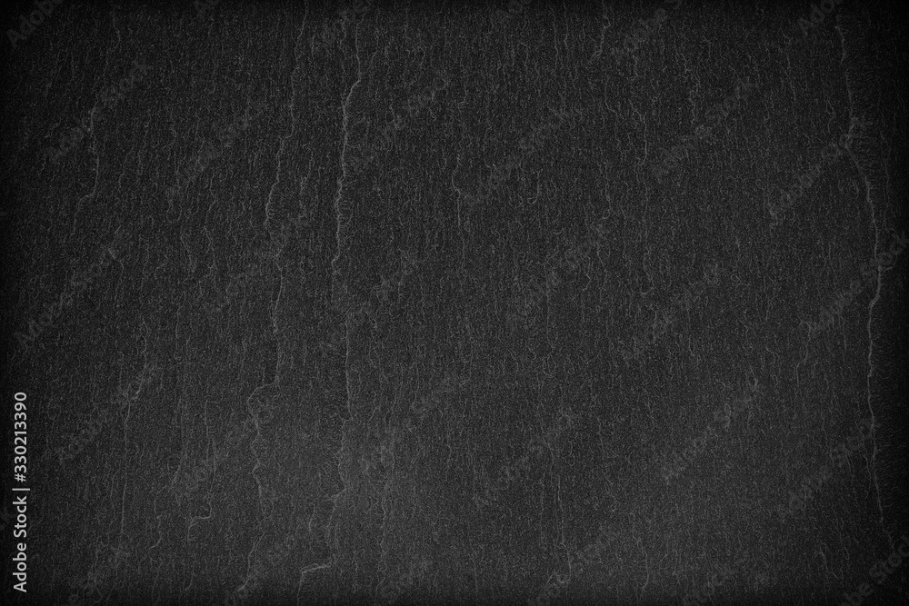 Fototapeta premium Dark grey black slate background or texture.