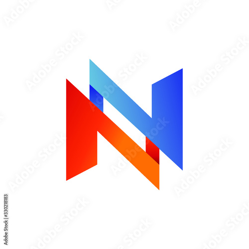 Double n logo design vector Free Download Double n logo design vector - GFXLoad
