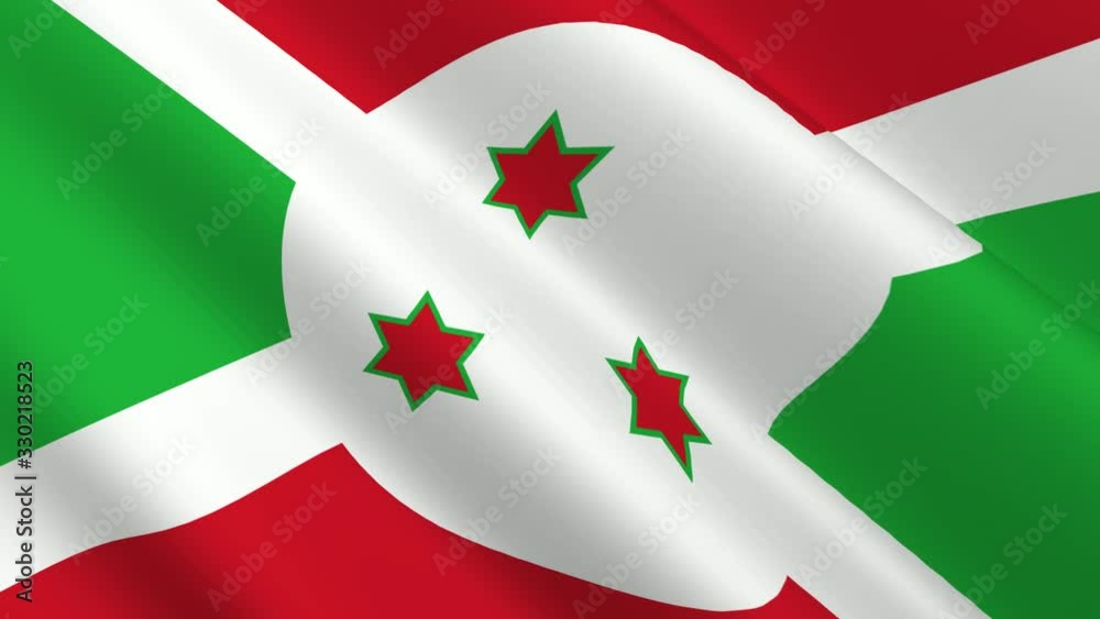 3d rendering burundi flag waving animation full screen background, for celebrating independence day. 3d rendering burundi flag waving animation full screen background, for celebrating independence day.