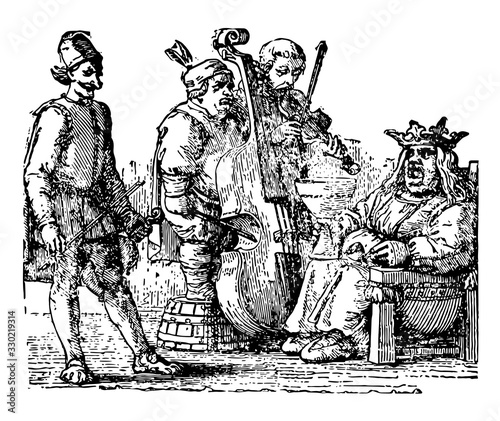 King Cole, vintage illustration