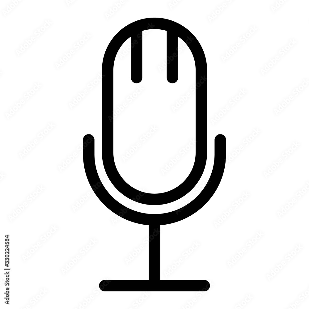 Microphone icon. Radio mic symbol. Karaoke sign. Icon illustration for perfect web and mobile UI concept. Microphone icon. Radio mic symbol. Karaoke sign. Icon illustration for perfect web and mobile UI concept.