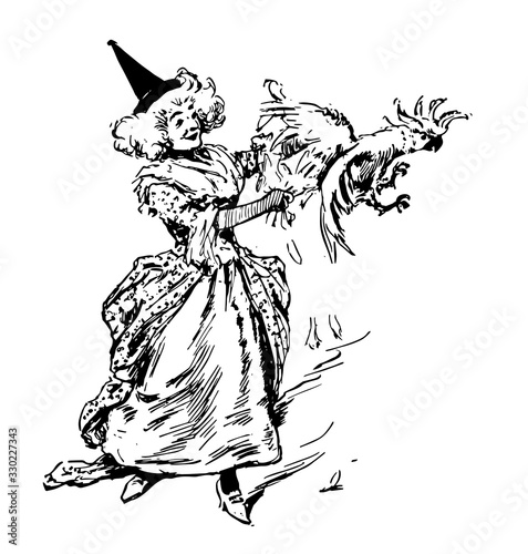 Godmother, vintage illustration