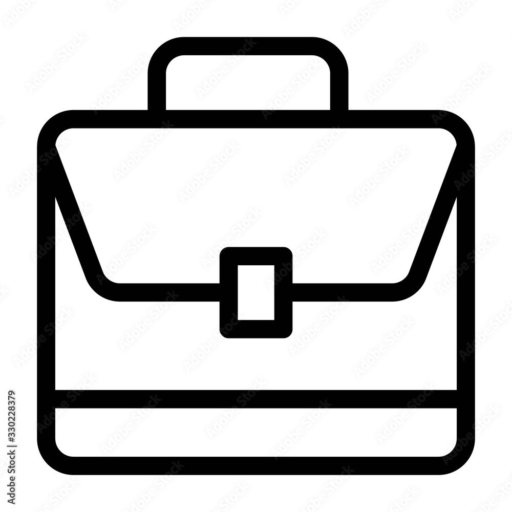Briefcase icon in line style. Bag for laptop or notebook. Business bag, Documents bag, Portfolio bag illustrations for creative website and mobile designs. Briefcase icon in line style. Bag for laptop or notebook. Business bag, Documents bag, Portfolio bag illustrations for creative website and mobile designs.