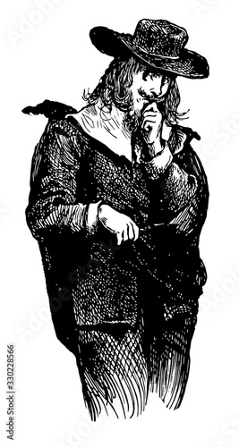 Pliable, vintage illustration
