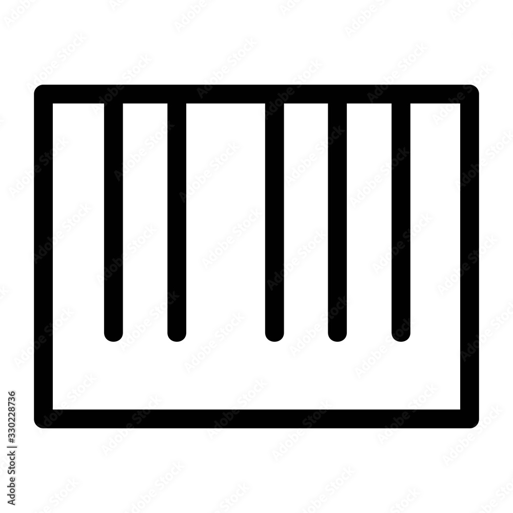 Piano icon. Music instrument, keyboard symbol illustration. Music concept for perfect mobile and web UI designs.