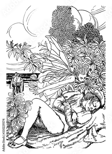 Tempest, vintage illustration