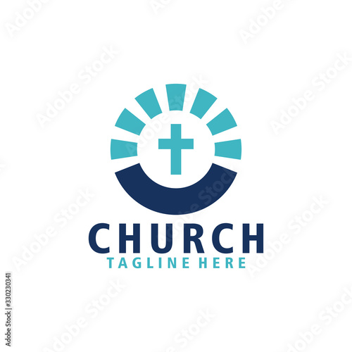 church logo icon vector isolated