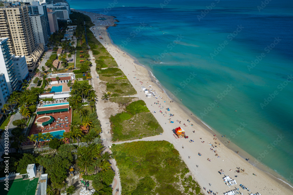 Aerial photo Miami Beach FL USA