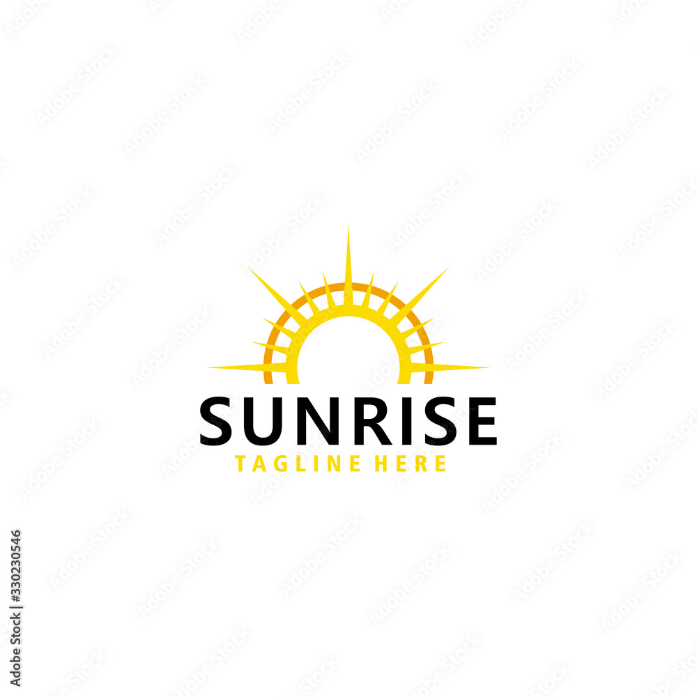 Fototapeta premium sun logo icon vector isolated