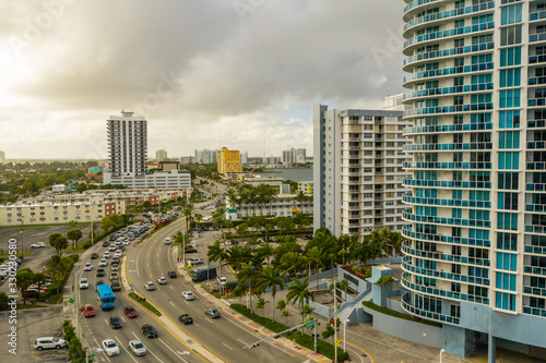 Aerial photo North Bay Village Miami FL USA