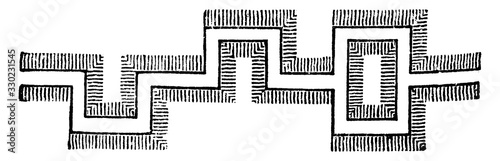 Rectangular Sap, vintage illustration.