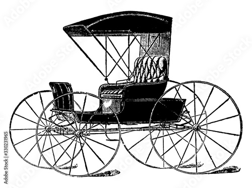 Buggy, vintage illustration.