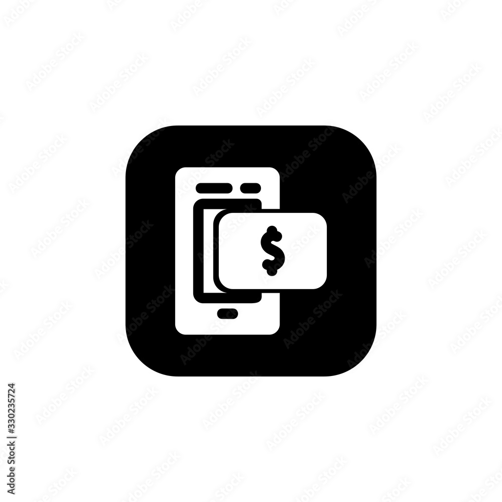mobile banking icon. business and finance icon. Perfect for application, web, logo and presentation template. icon design solid rounded style mobile banking icon. business and finance icon. Perfect for application, web, logo and presentation template. icon design solid rounded style