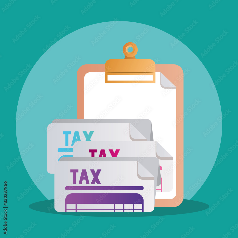 tax documents papers vector design tax documents papers vector design