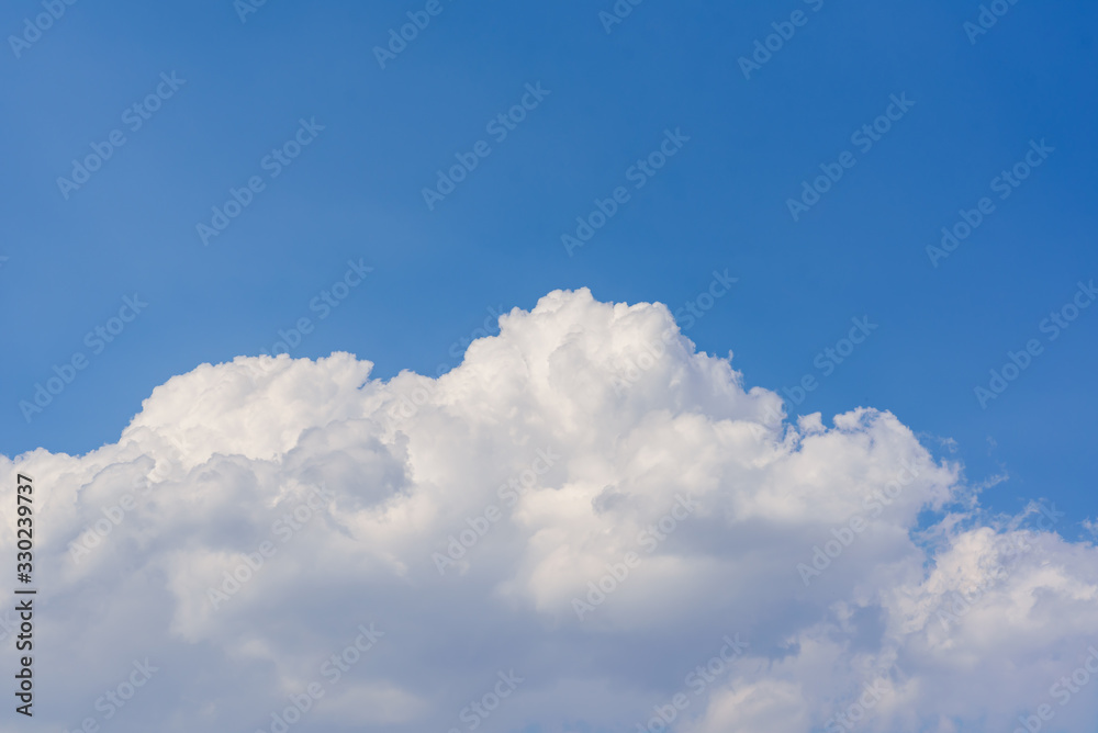 Blue sky with white clouds in the afternoon Blue sky with white clouds in the afternoon