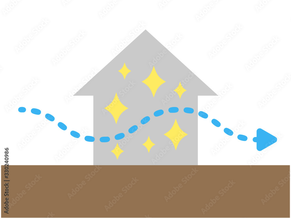 家の換気イメージイラスト Stock Vector Adobe Stock 家の換気イメージイラスト Stock Vector Adobe Stock