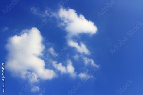Blue sky with group clouds Imagination like a dragon
