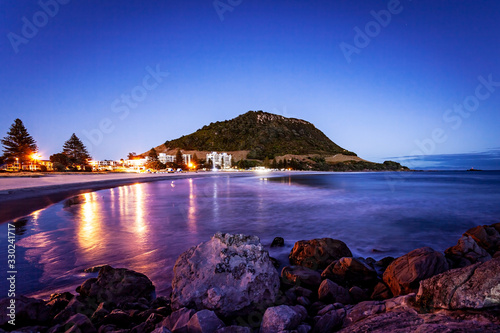 Beach Sunrise Mount Maunganui New Zealand