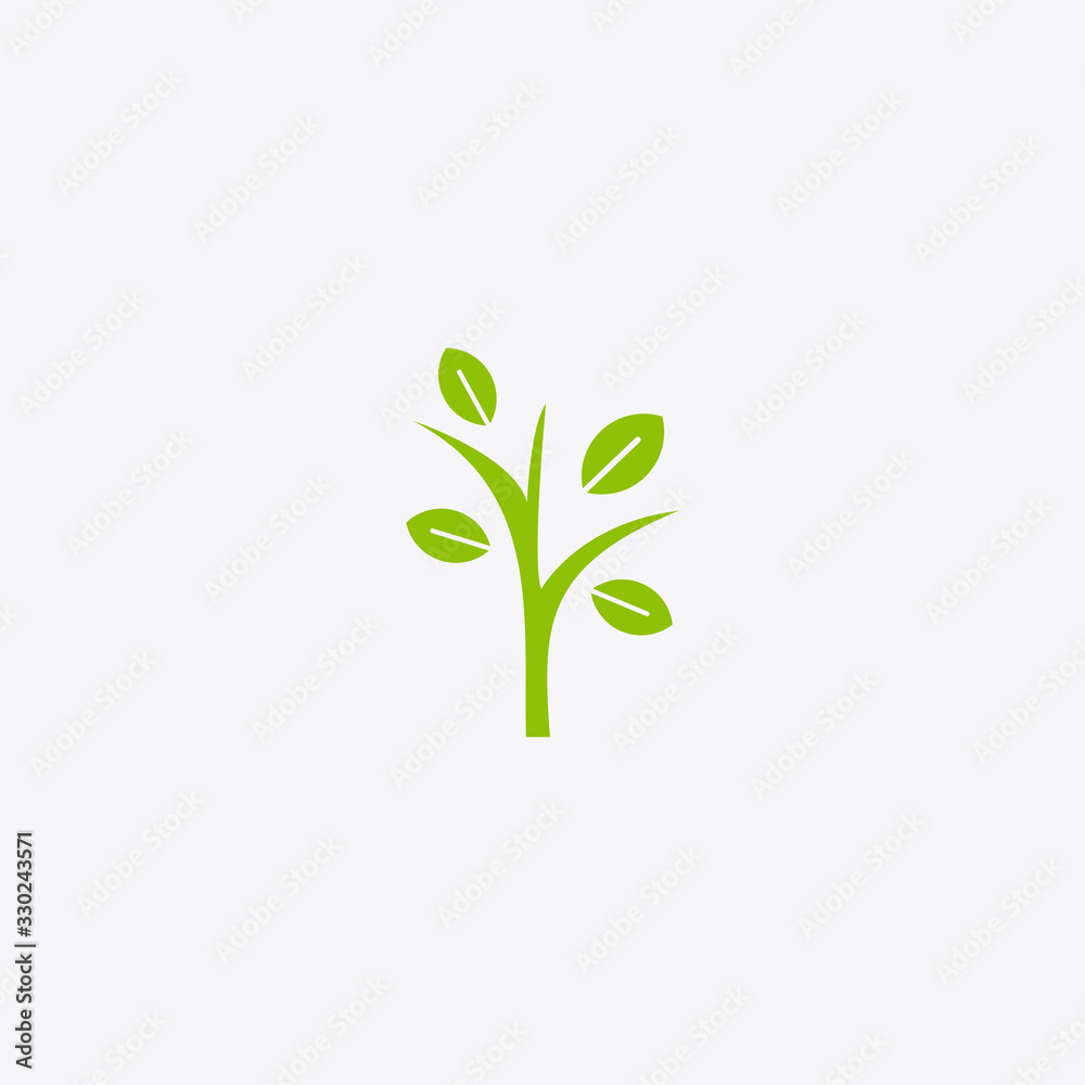 Vector logo design template - abstract sign end emblem for holistic medicine centers, organic food stores, natural cosmetics products 