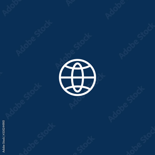 Globe logo Icon template design in Vector illustration 