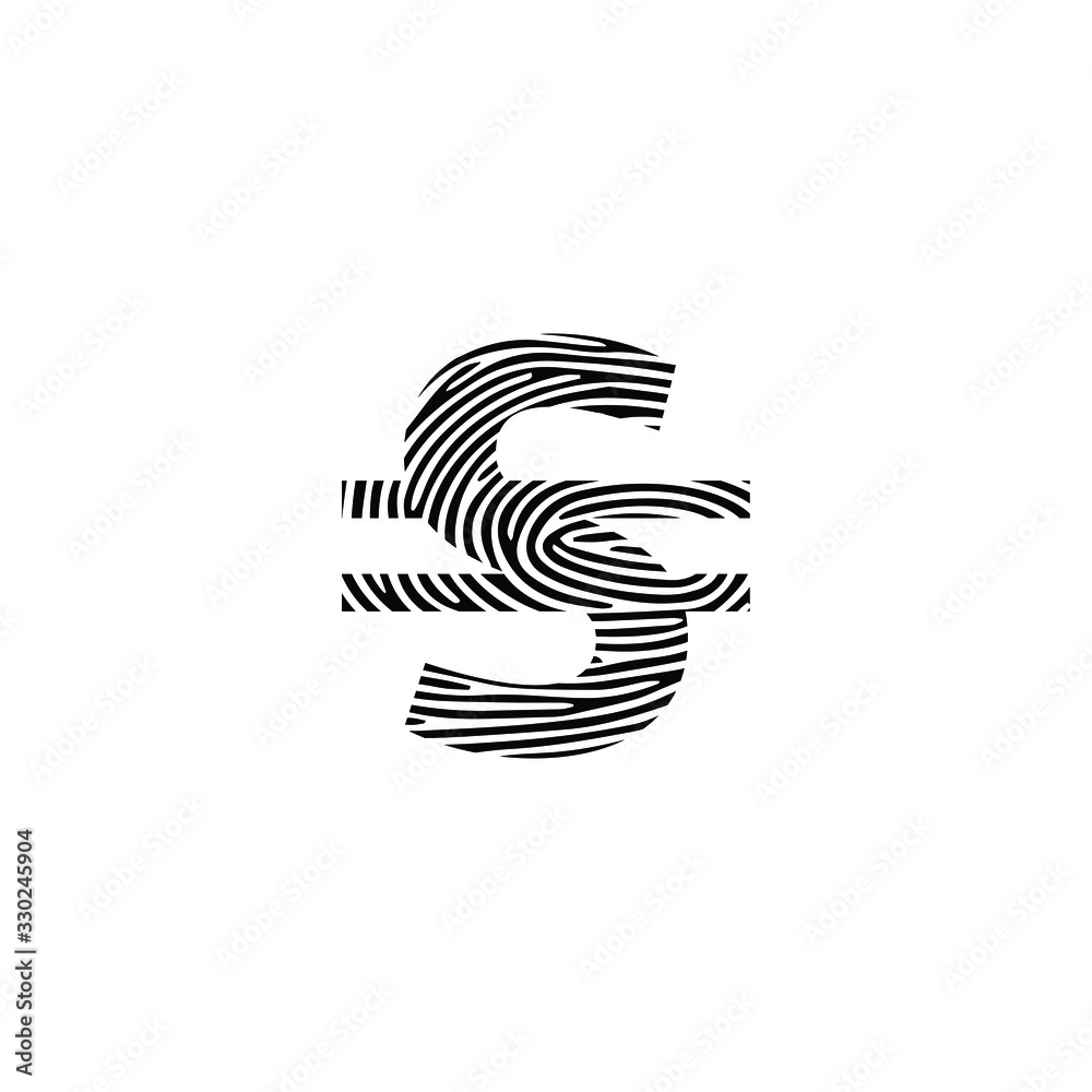 Hryvnia Vector Icon Design. Ukraine Currency Symbol. Fingerprint Concept Hryvnia graphic design. UAH Hryvnia Vector Icon Design. Ukraine Currency Symbol. Fingerprint Concept Hryvnia graphic design. UAH
