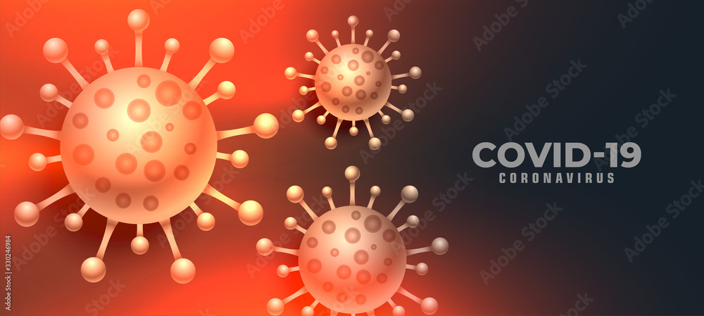 covid-19 coronavirus or ncov virus concept background
