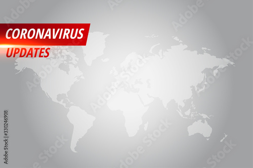 coronavirus ncov or covid-19 news updates banner concept