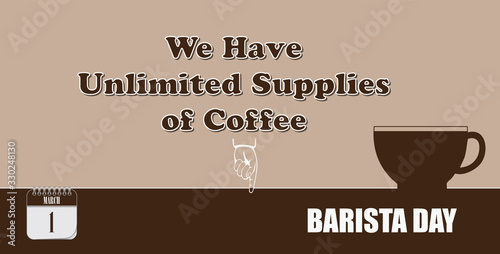 Post card Barista Day