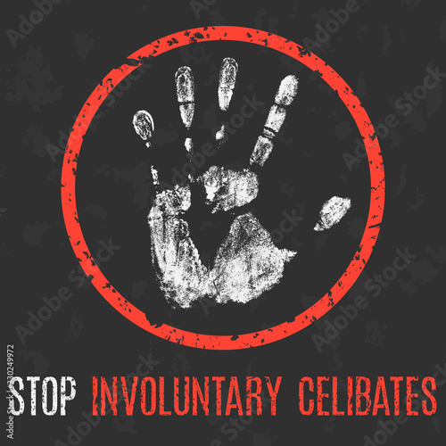 Vector. Social problems of humanity. Stop involuntary celibates.