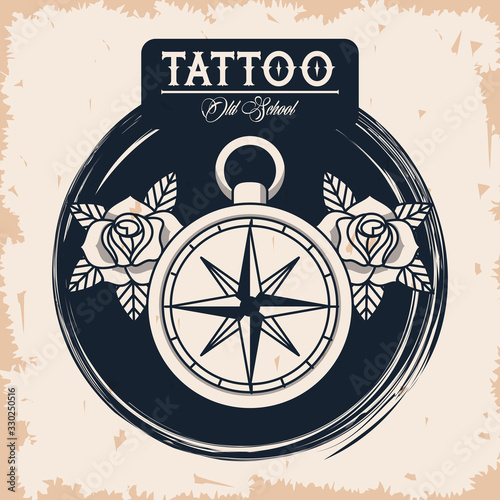 compass guide tattoo studio image artistic