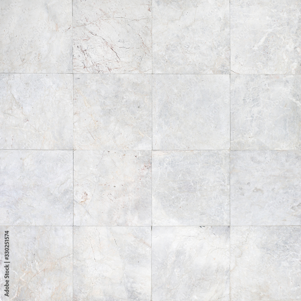 Naklejka premium Marble tiles seamless wall texture patterned background.