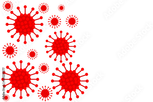White isolated on background copy space empty texture vector Red Covid19 ncov Corona virus disease danger pandemic spread worldwide global United states Italy iran iraq United kingdom spain england