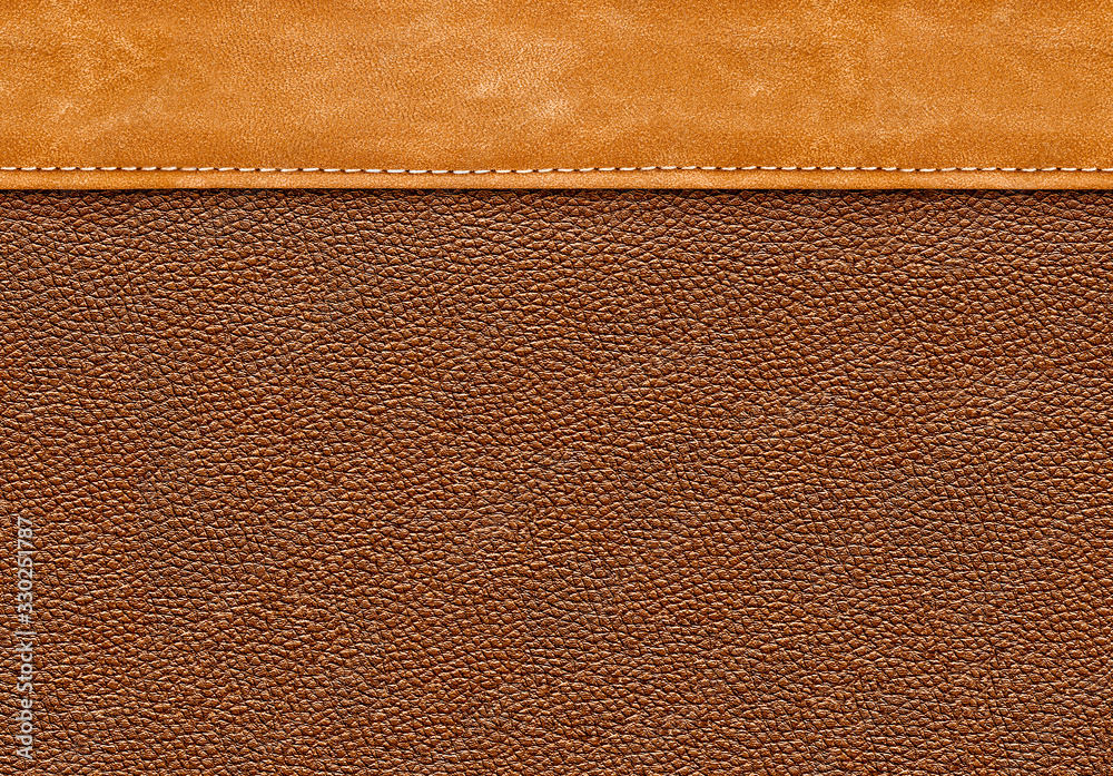 Fototapeta premium stitched brown leather background