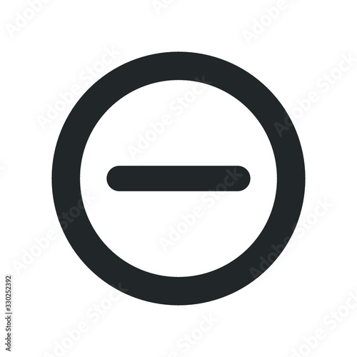 Delete, minus icon