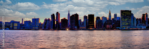 panorama new york city skyline